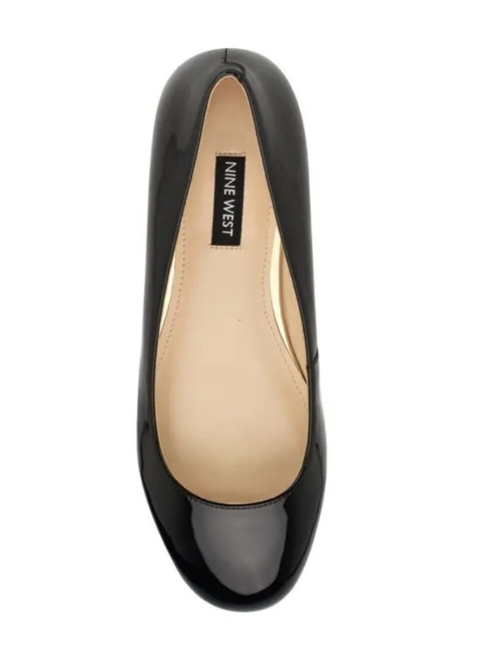 Nine West | Black Patent Leather Round-Toe Ballet Flats | 7.5